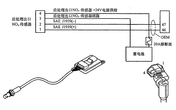 发电机后处理出口氮氧化物传感器电路.png